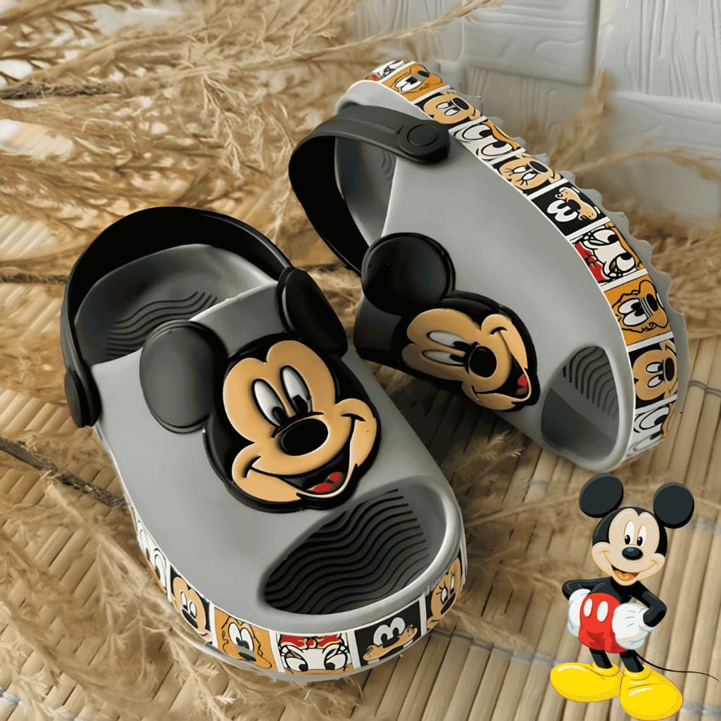 Babuche Infantil Menino Mikey Tratorado Antiderrapante Lançamento Chinelo bebe Calce facil Unisex