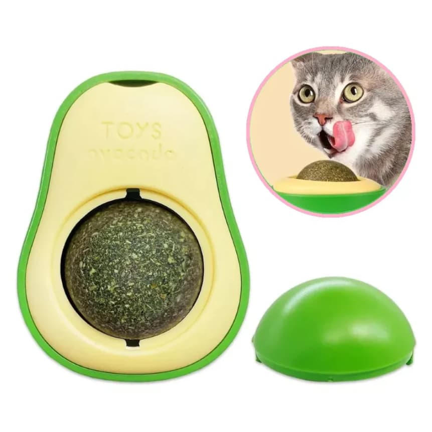 Abacate de Brinquedo com Catnip para Gatos