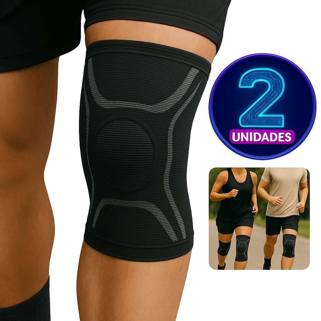 Joelheira Compressão Ortopédica Tensor Flexível Alívio de Dor Suporte Joelhos Esporte Proteção