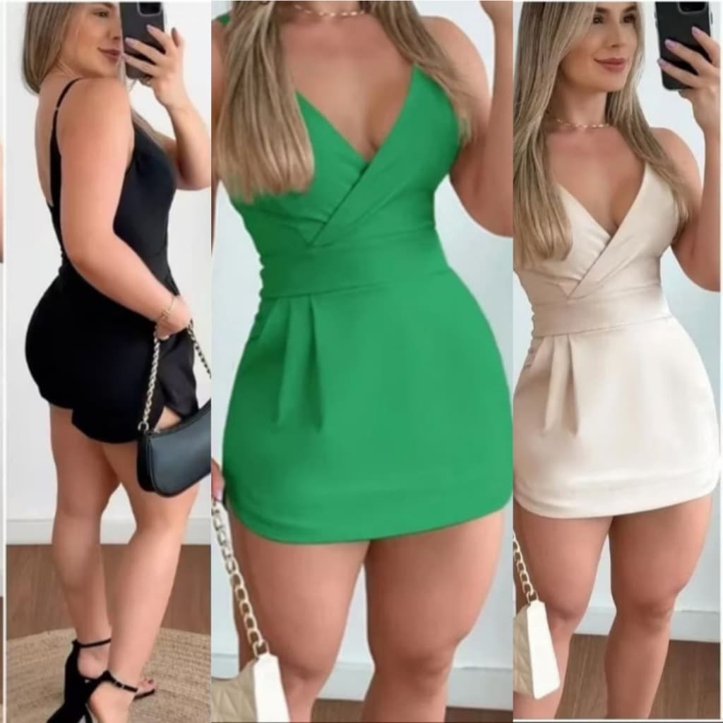 Macaquinho Feminino Tecido Alfaiataria Moda Elegante Em Tendensia