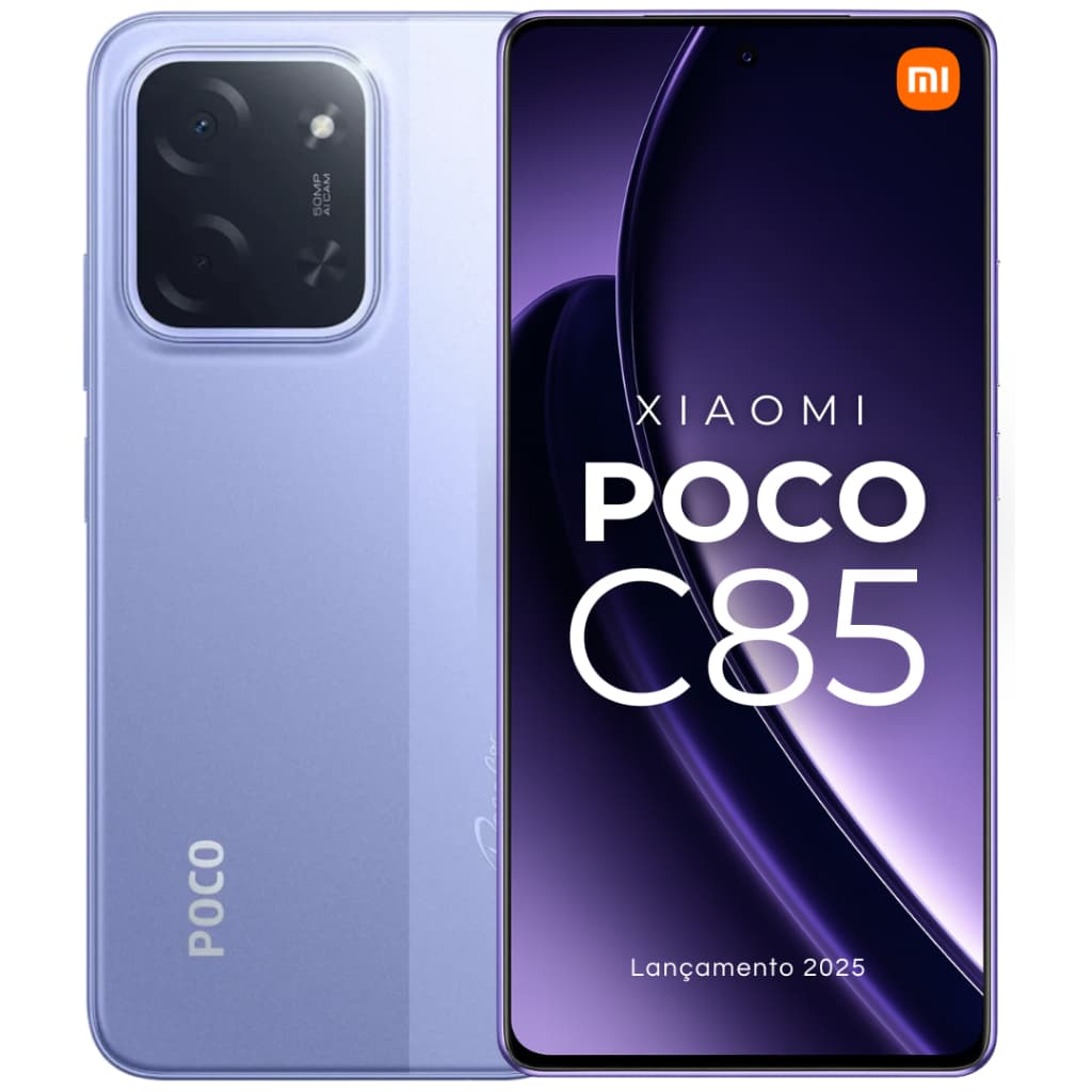 Lançamento Xiaomi POCO C85 NFC 120Hz 50MP 256/128GB +16GB Ramboost 6000mAh Original + Garantia ✔️
