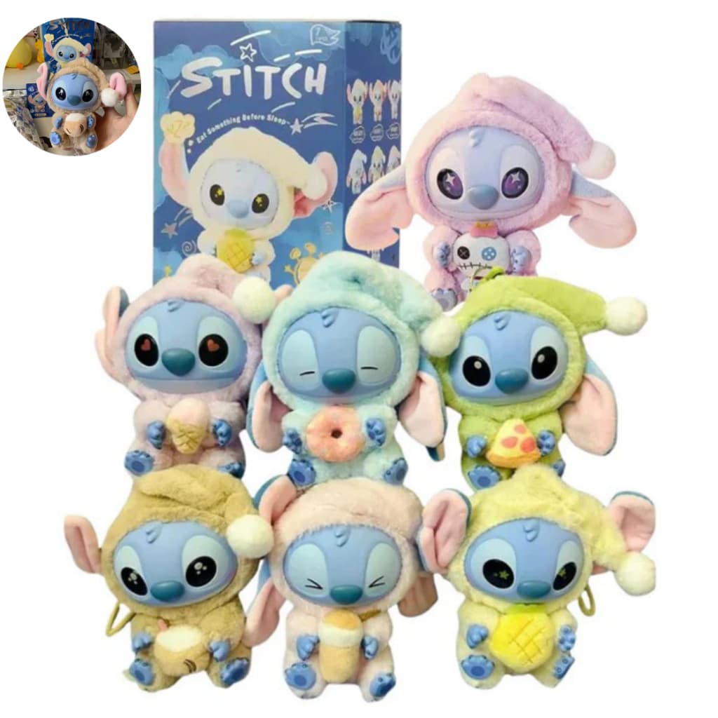Boneco do Stitch Colecionável Chaveiro Pelúcia Fofo Blind Box Caixa Surpresa Presente