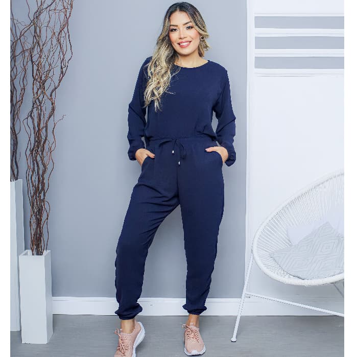 Conjunto Feminino Duas Peças: Blusa Mullet e Calça Jogger Comfy Outono/Inverno