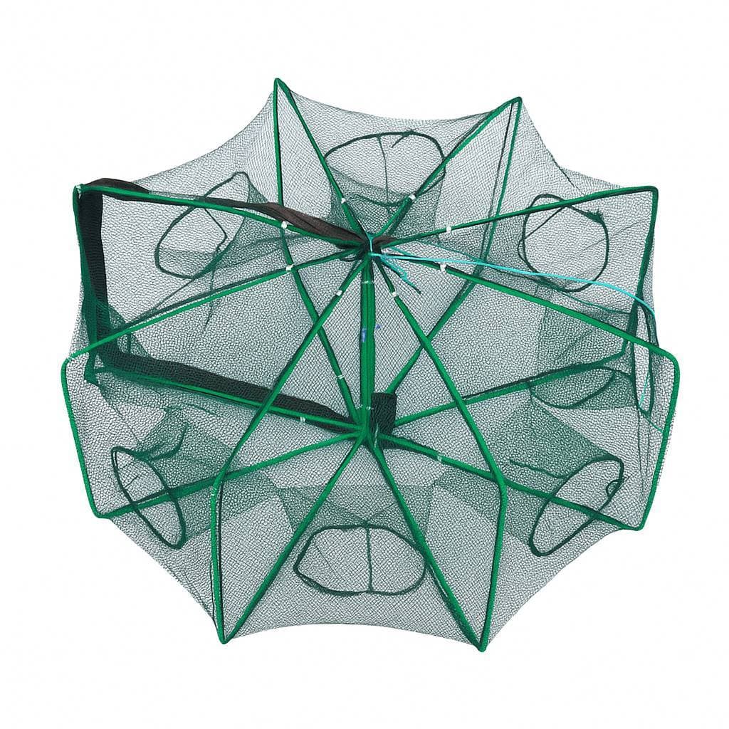 Armadilha De Peixes Covo 6/8 Bocas Quadrada Resistente Fácil Transporte