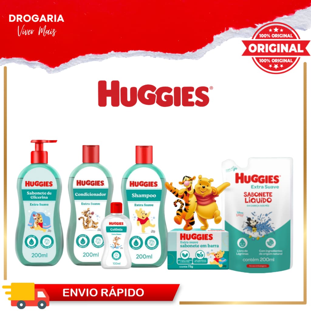 Kit Linha Huggies Extra Suave