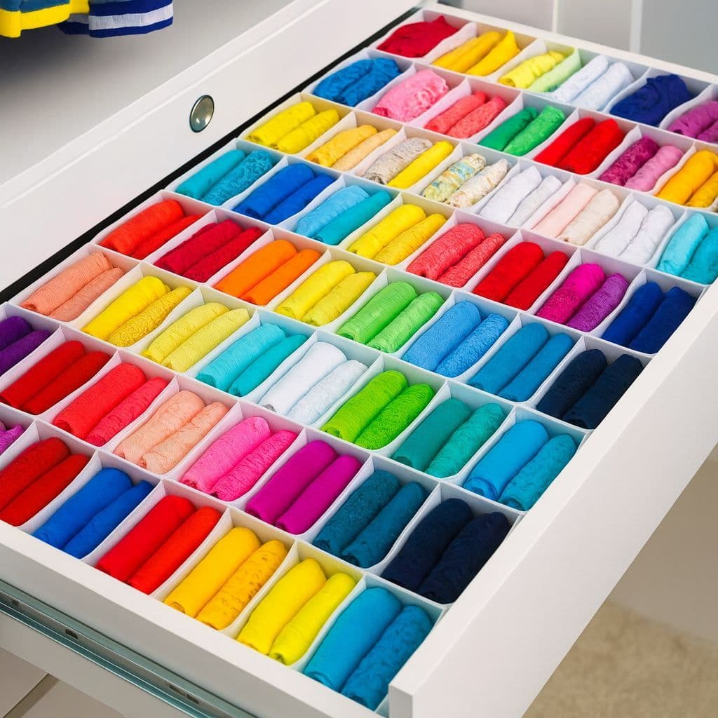 Colmeia Organizadora de Gavetas para calcinha/cuecas/meias/roupas bebê/camisetas - Organizamais