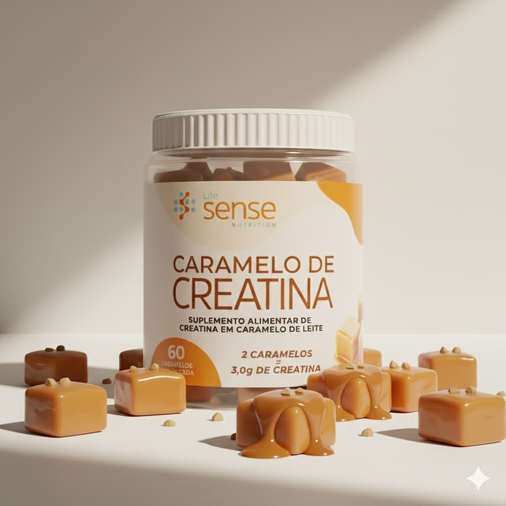Creatina em Caramelo - Life Sense Nutrition - 60 Caramelos
