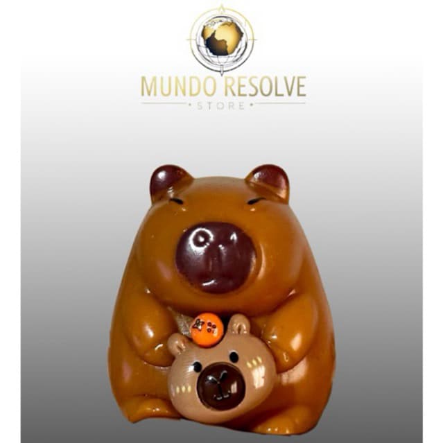 Capivara e Pintinho Squishy Fofinha – Anti-Stress de Apertar, Relaxante e Divertido