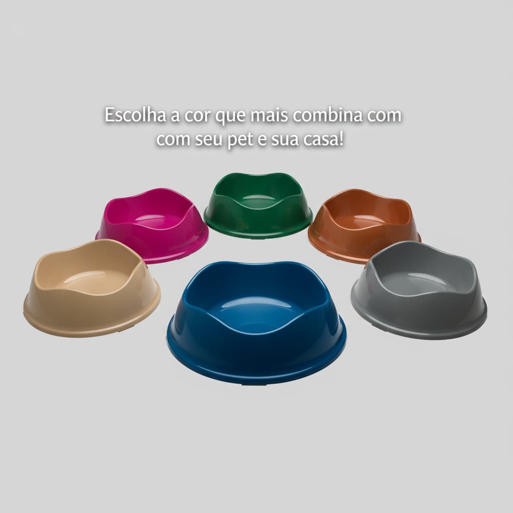 Comedouro para cachorros e Gatos Design Inovador 350ml Stark Pet Antiderrapante Cores Diversas