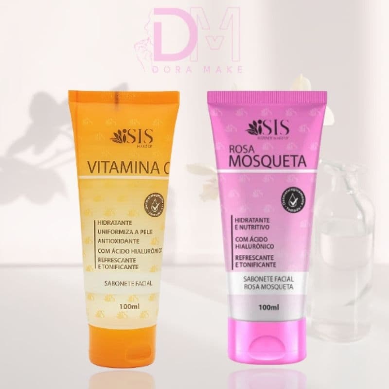 Kit Sabonete Facial Vitamina C Isis | Com Duas Unidades |