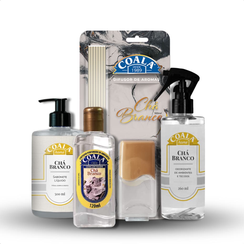 Kit Aromatizador Coala Home Chá Branco /Casa Perfumada