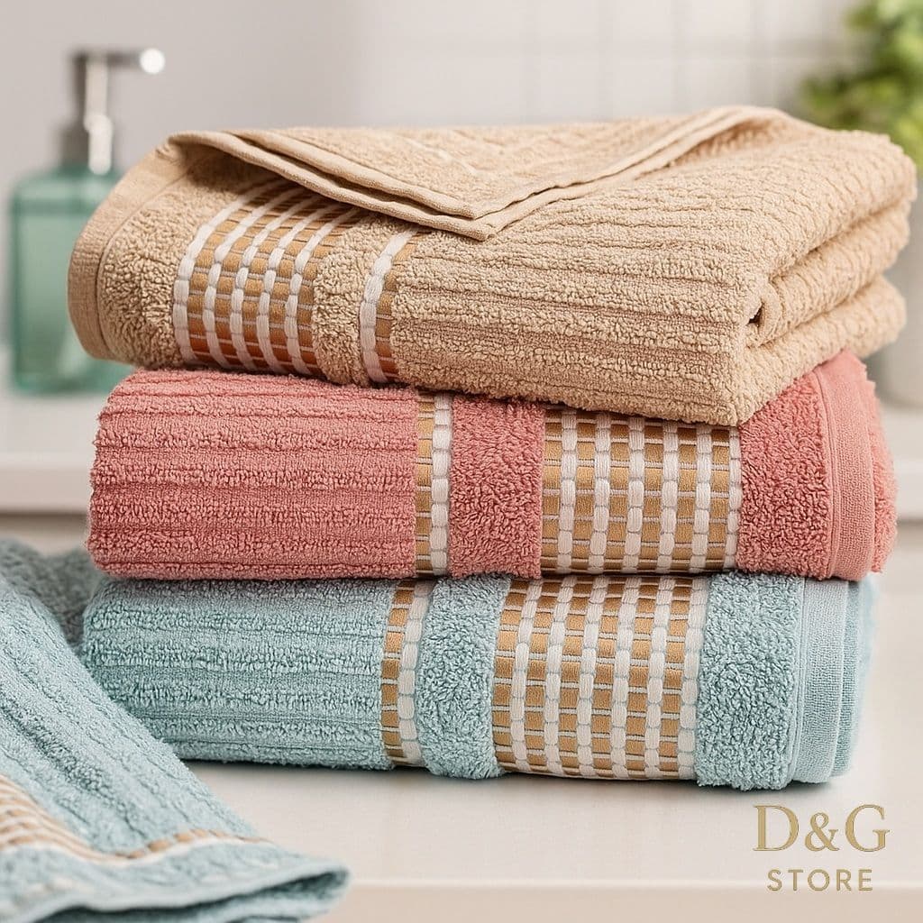 Kit 4 Toalhas Rosto Tokio Canelada 65x45cm 100% Algodão Premium Alta Absorção e Toque Macio