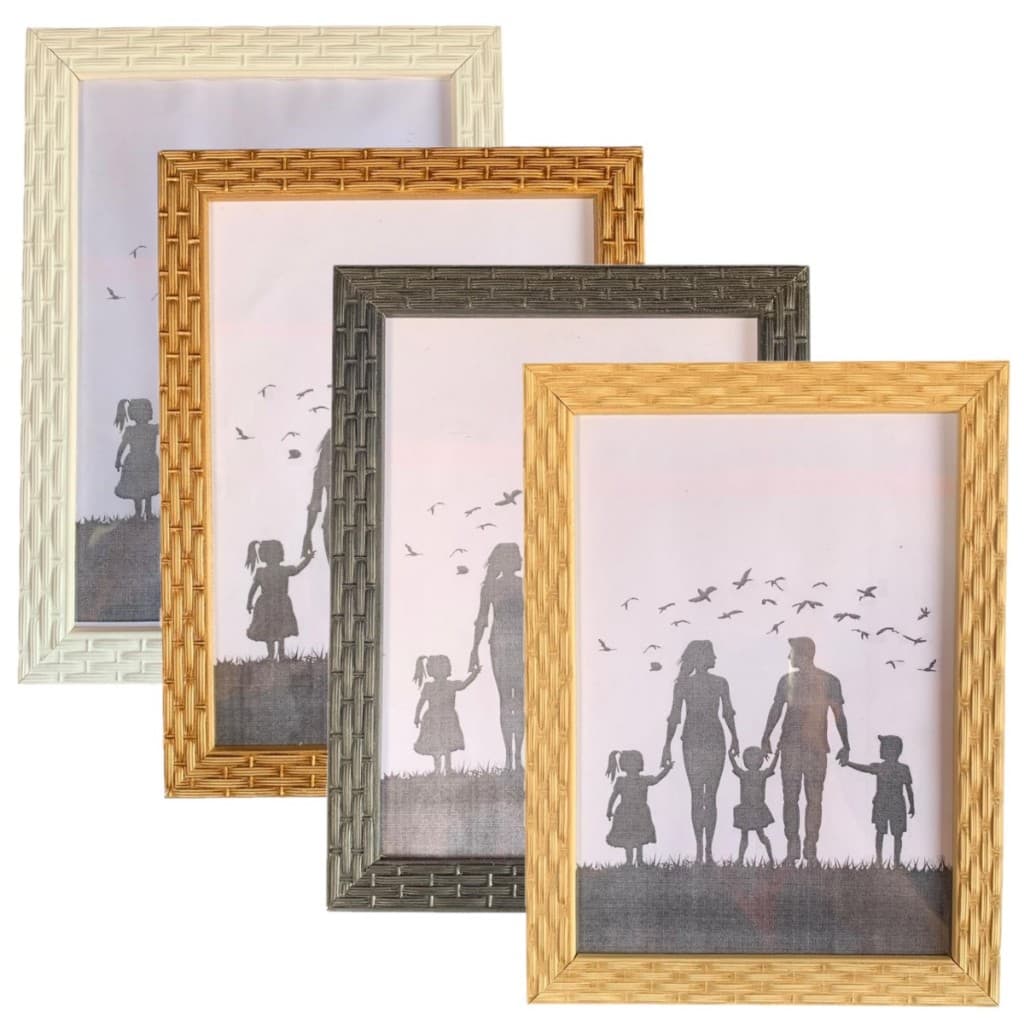 Kit 4 Porta Retrato 15x21 Decoração Luxo Moldura Para Fotos