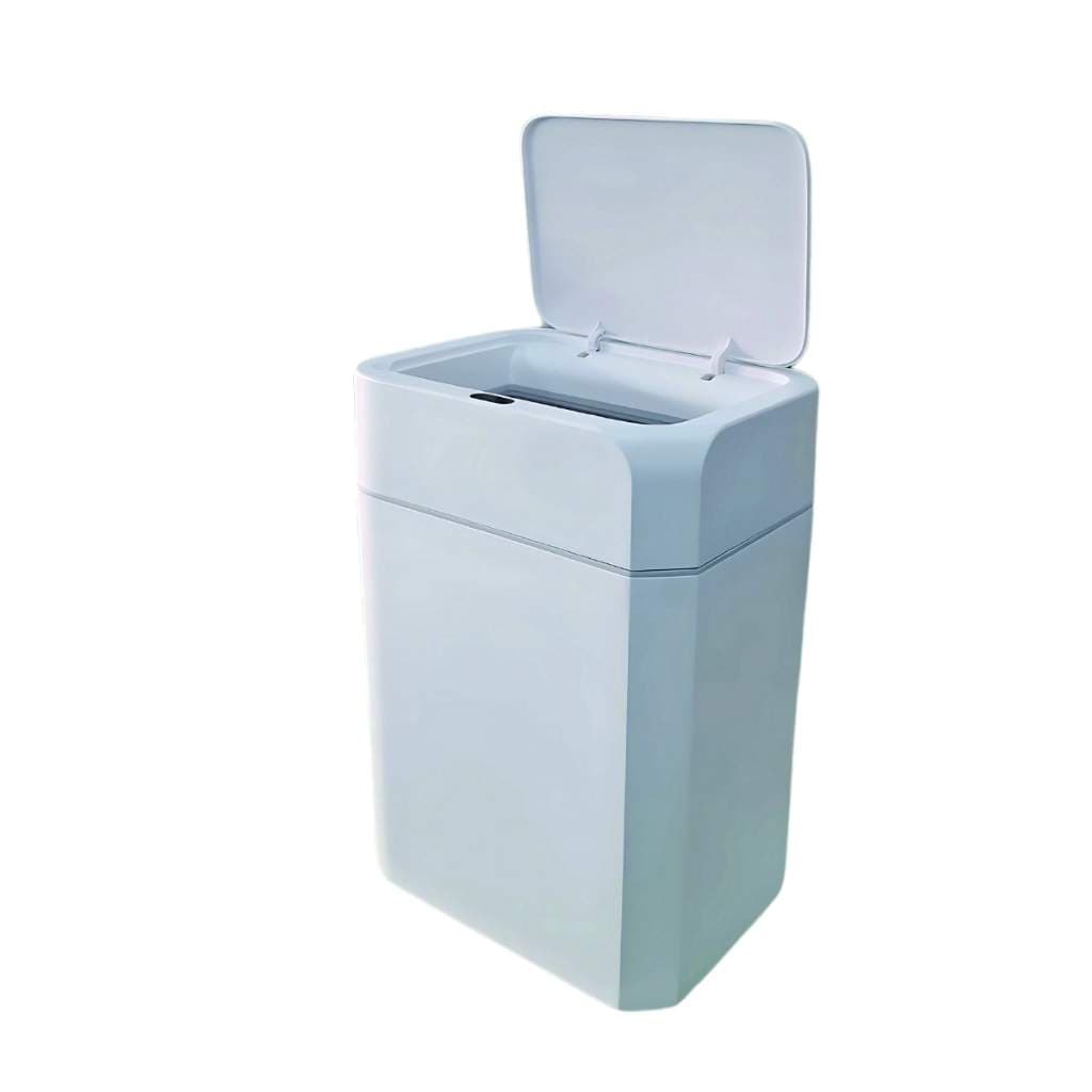 Lixeira com Sensor Automática Branca / Preta NKF Lixeira Automática para Cozinha e Banheiro