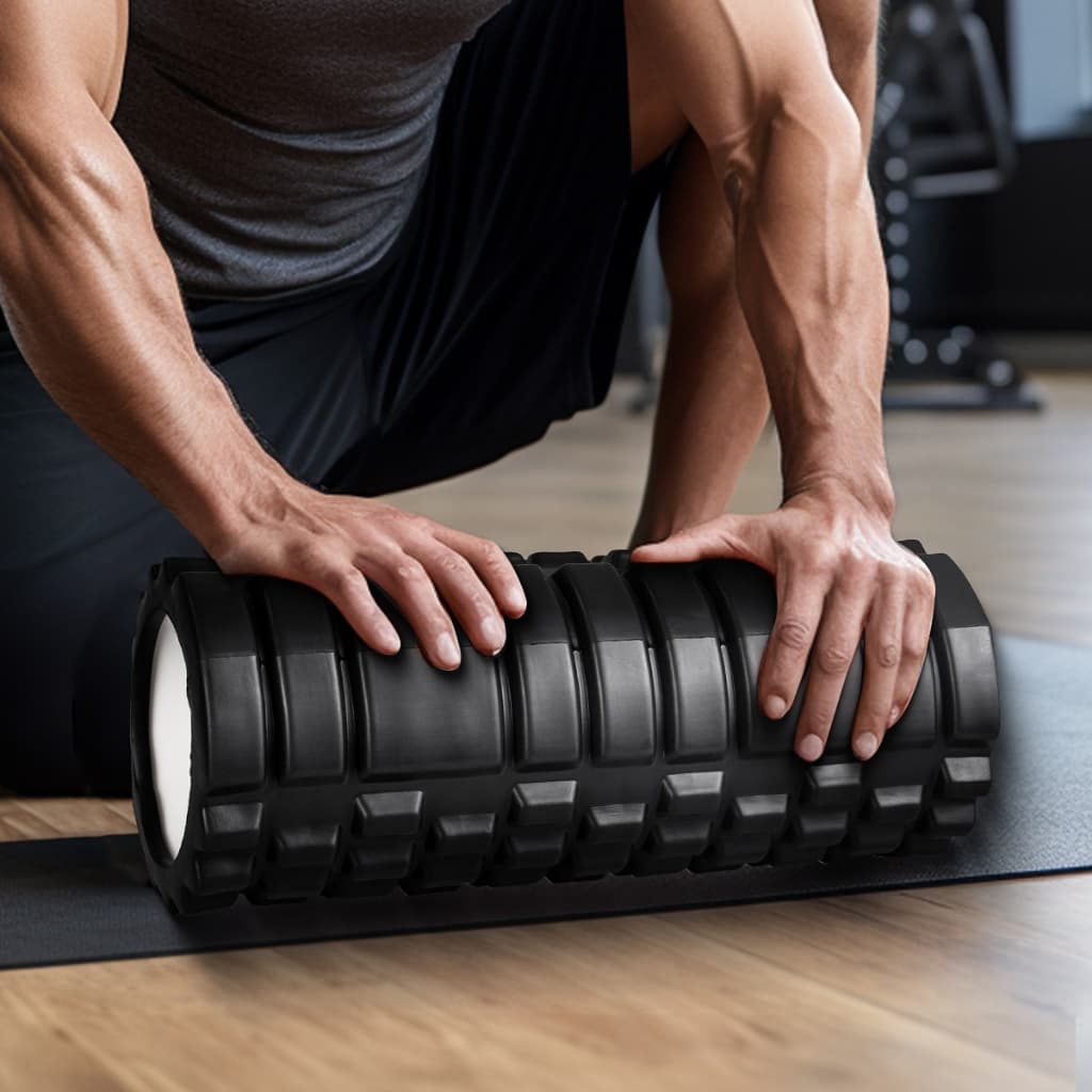 Rolo de Massagem Foam Roller para Liberação Miofascial – Alívio Muscular, Yoga, Pilates e Exercícios em Casa