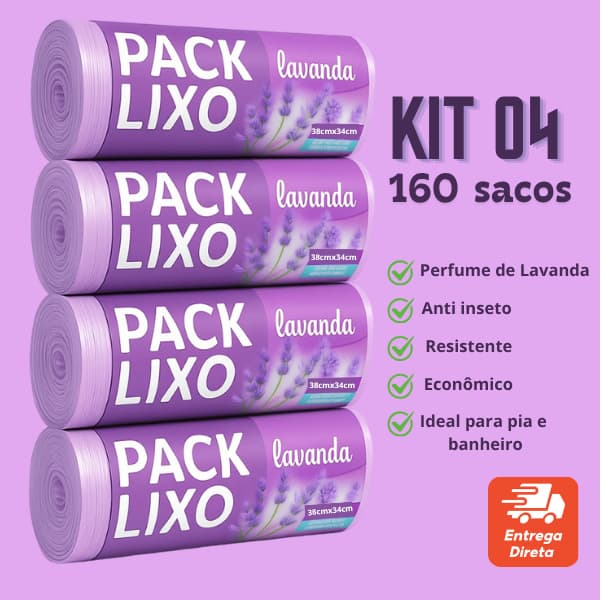 Saco de Lixo Cheiroso Lavanda 10L Saco de lixo Perfumado Neutraliza Odor Pia Banheiro Perfume Suave