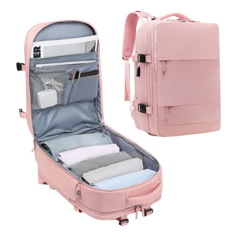 Mochila Viagem Feminina Masculinas Multifuncional Reforçada Resistente À água Notebook Impermeável Viral