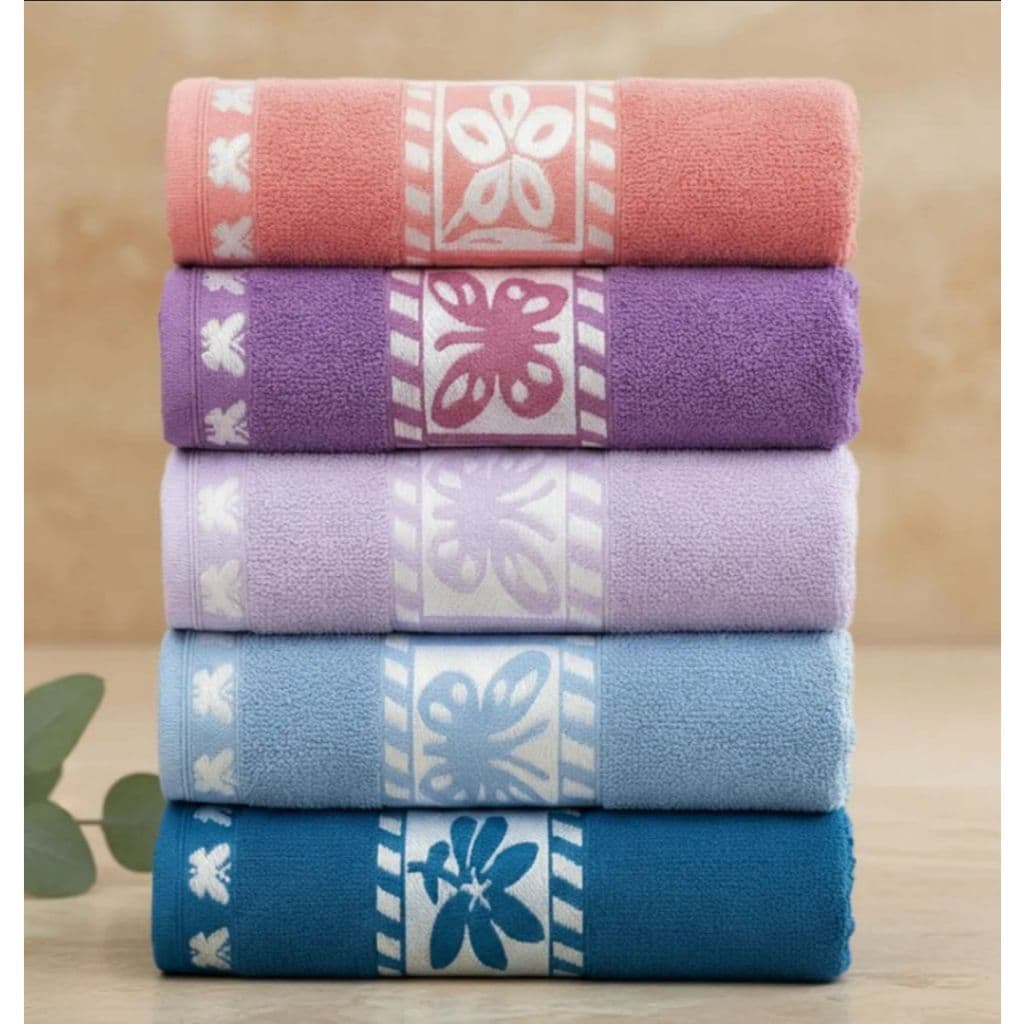 Kit Toalhas de Banho Bela e Confortável 70x1,40cm 100% Algodão 400 g/m² Direto de Fábrica