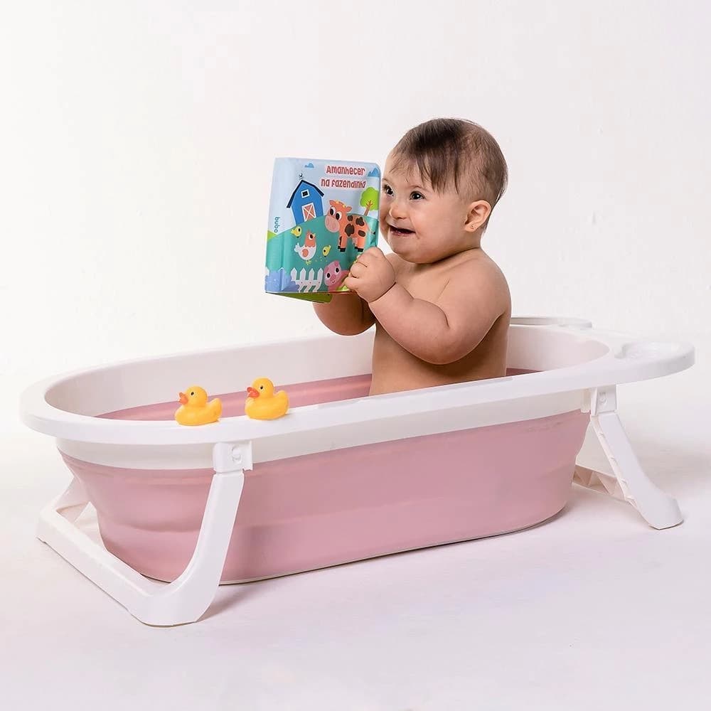 Brinquedo Livrinho de Banho Menina Menino-Buba