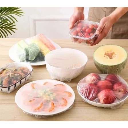 kit Pacote com 200/100Unidades de Tampa De Plástico descartável para alimento  (MC 19169)