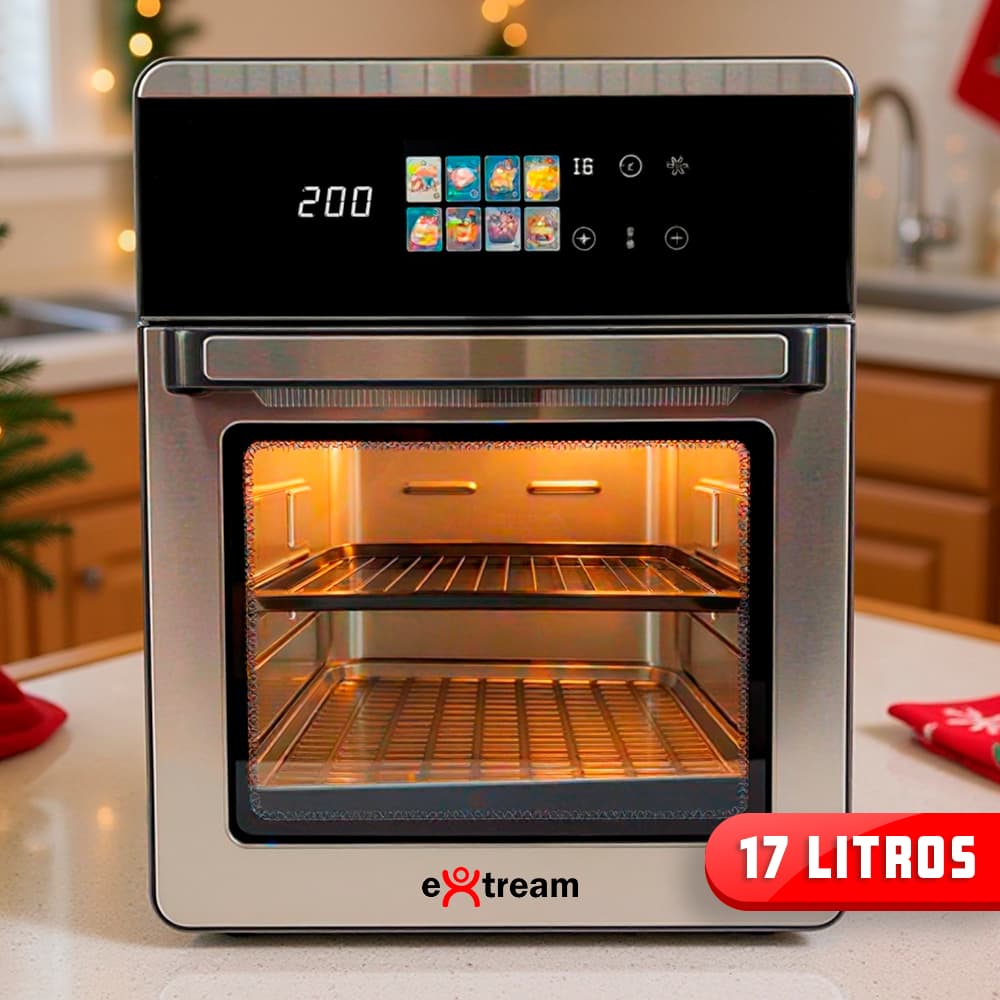 Fritadeira Air Fryer Oven Forno Elétrico Digital Extream 17L / 10L