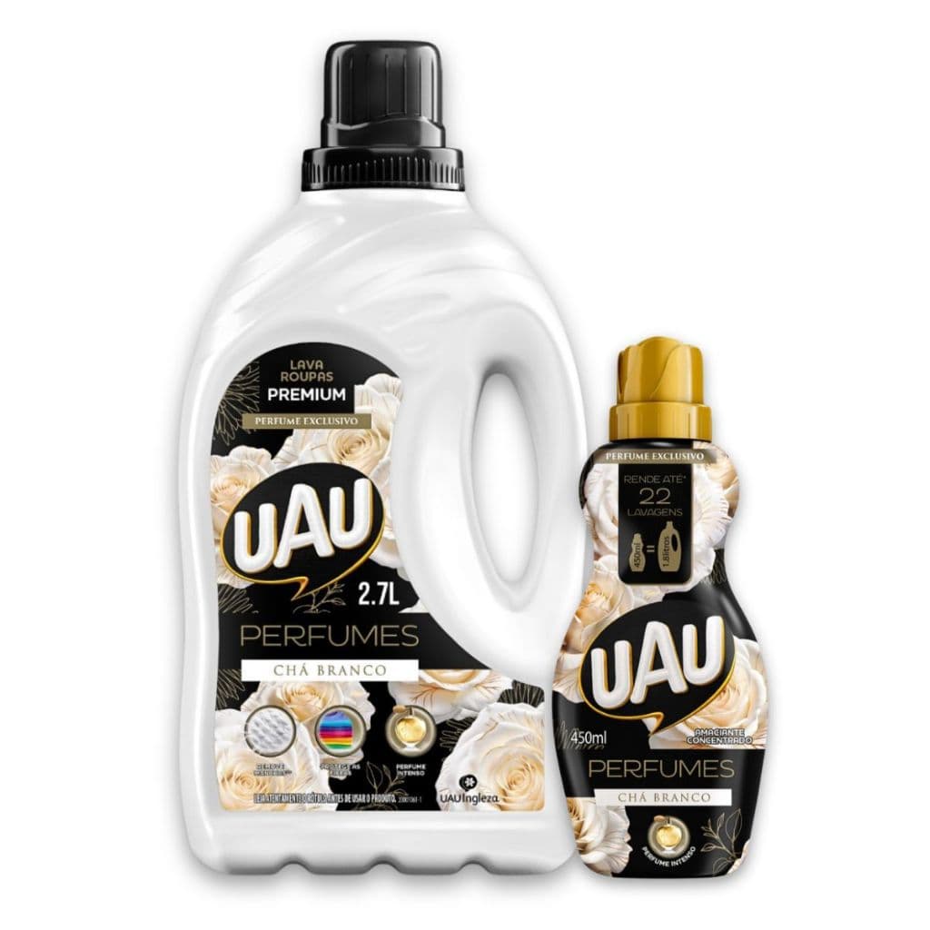 Kits Lava Roupas e Amaciante UAU