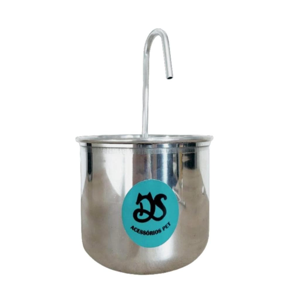 Bebedouro de aluminio para gatos.