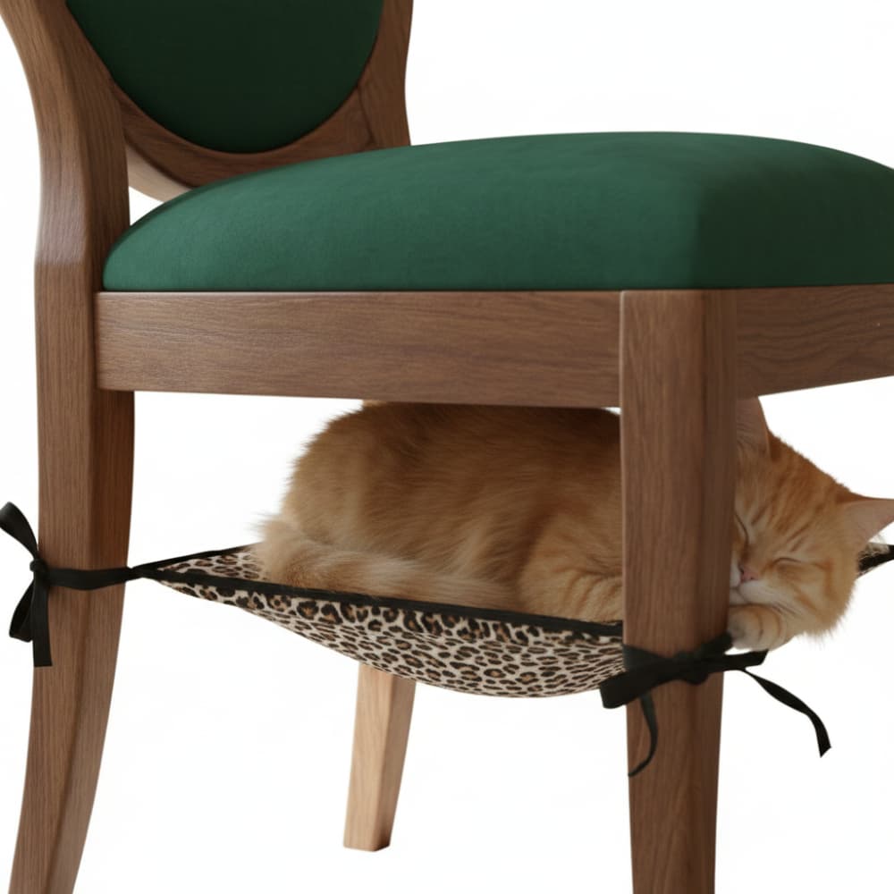 Cama Suspensa Ninho De Gato Rede De Descanso Para Cadeira Pet Adultos Ou Filhotes Caminha Para Gatos