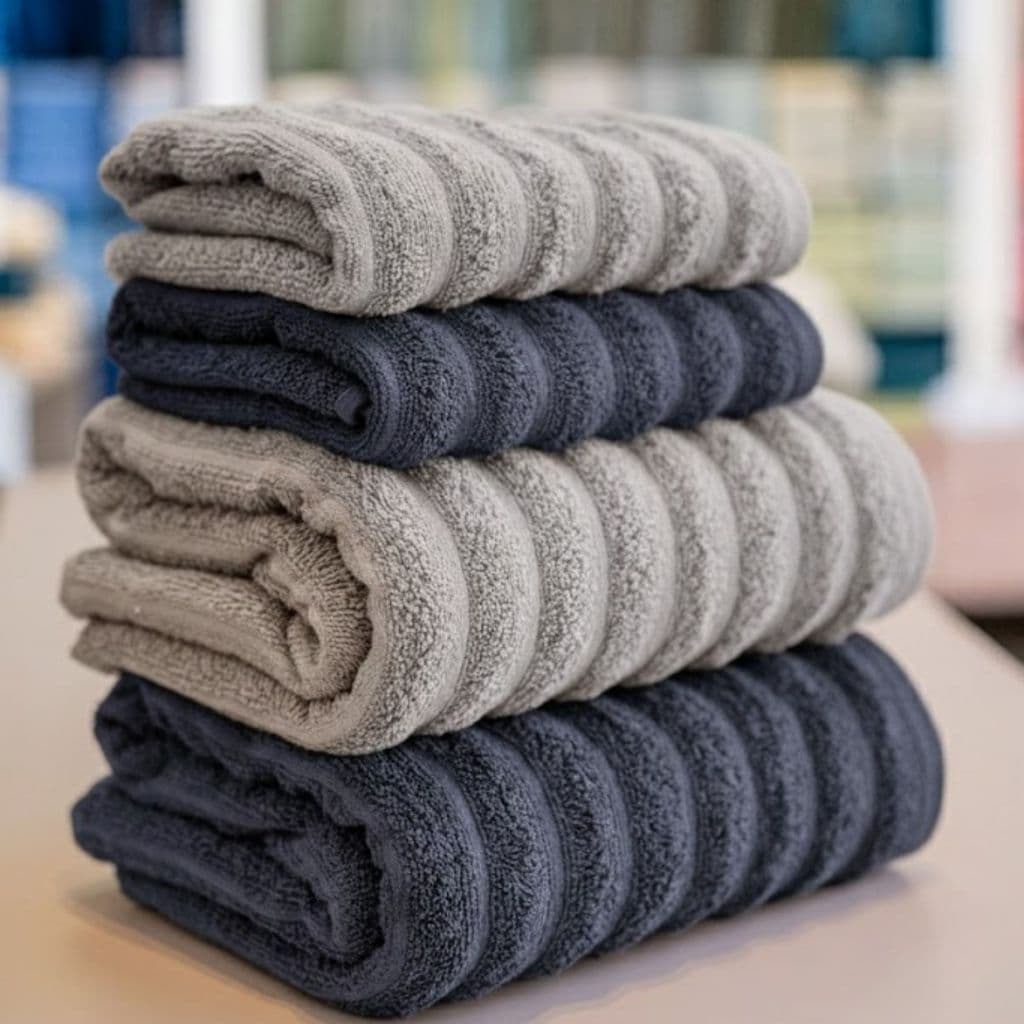 Jogo de Toalha de Banho 100% Algodão 4 Peças Gigante Grossa Excelente Absorção Banhão Habitat Wave