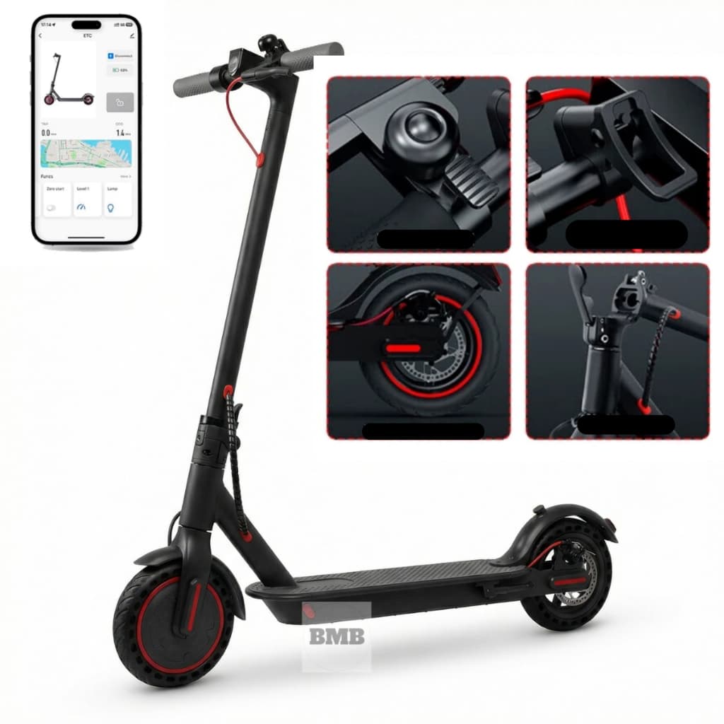 Patinete Elétrico 500W com App GPS Bateria Recarregável Dobrável Super Autonomia para adultos até 120kg