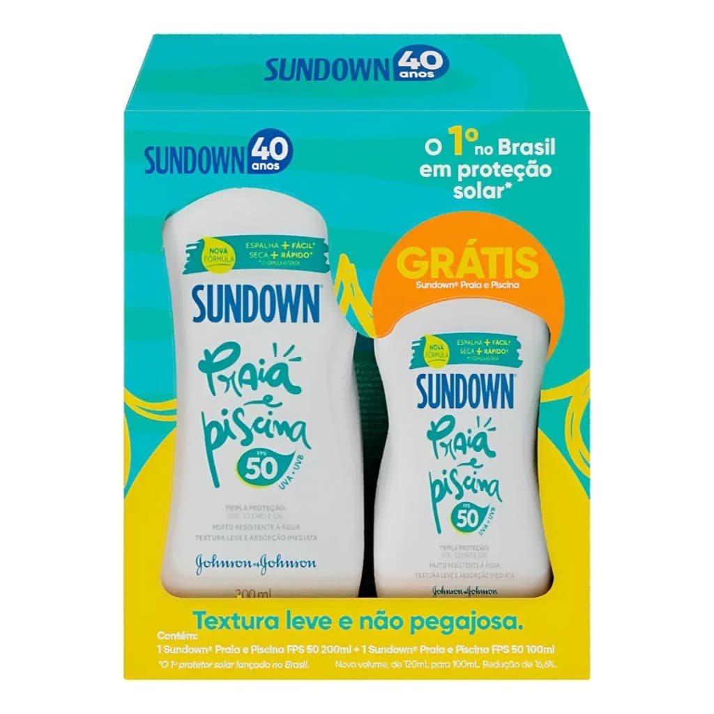 Protetor Solar Sundown FPS50 Praia e Piscina