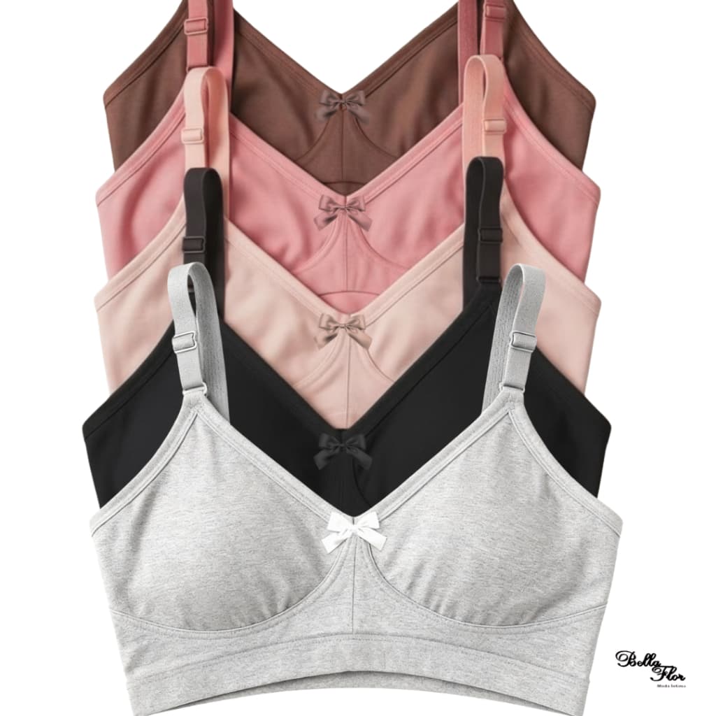 KIT COM 3 SUTIÃS Reforçados Plus Size Alta Sustentação Tecido Duplo Alças Grossas