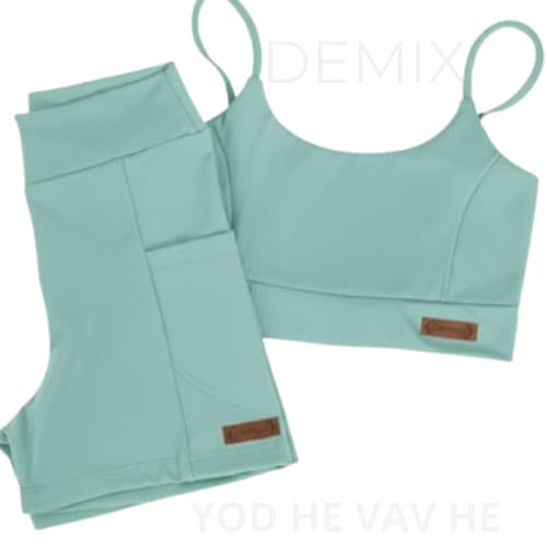 Conjunto Academia Corrida Treino Poliamida Zero Transparência shorts e Top de Alça