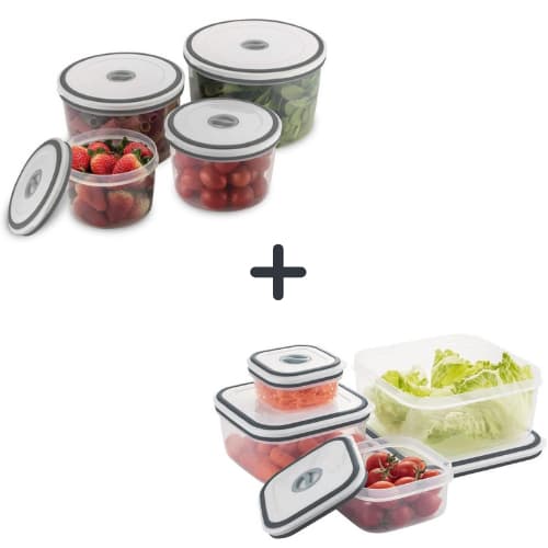 Kit 8 Potes Herméticos Electrolux de Plástico