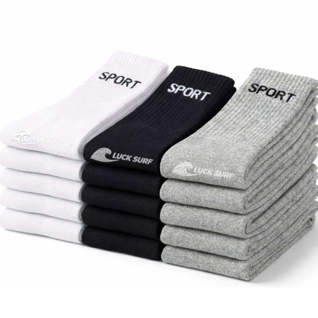 Kit até 15 Pares Meias Masculinas Cano Alto Algodão Macias e Resistentes