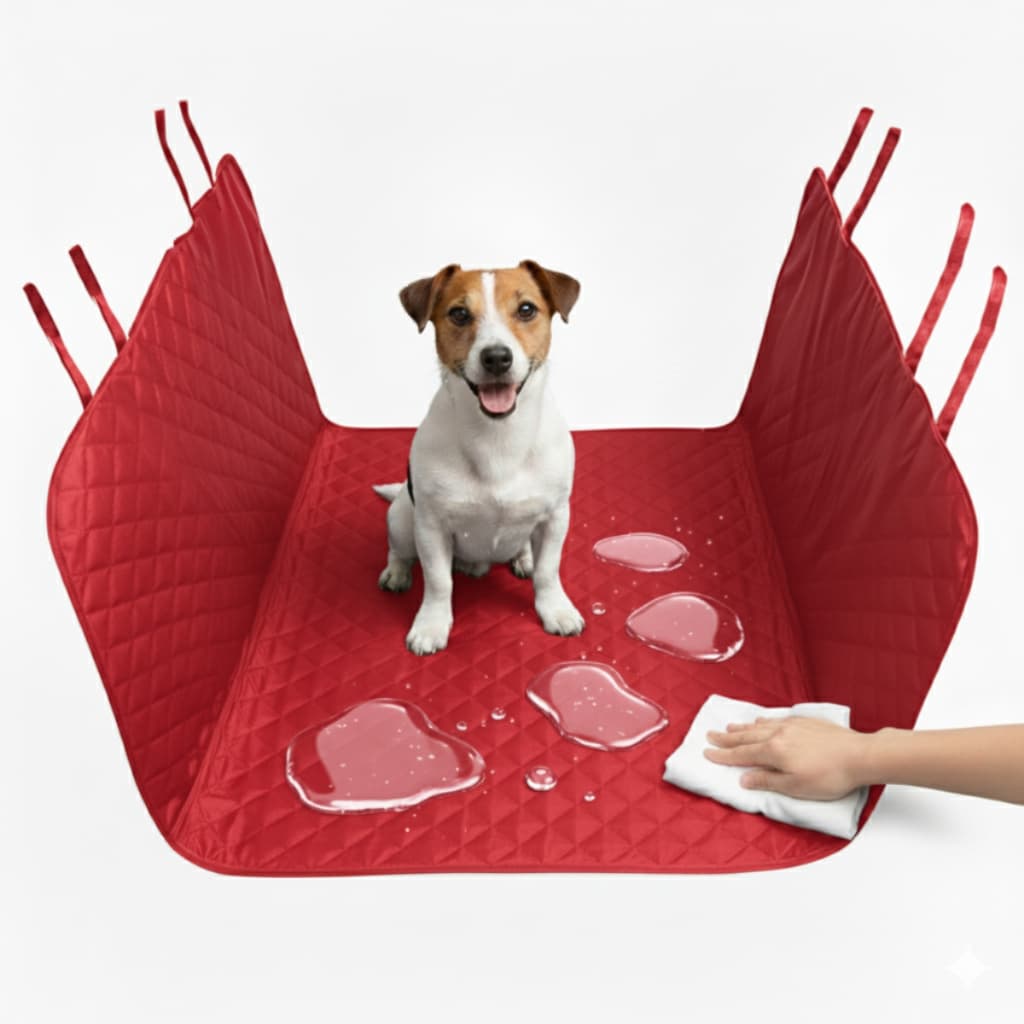 Capa Protetora Pet Carro Cães Banco Traseiro Luxo Impermeável 150x120cm Proteção Total