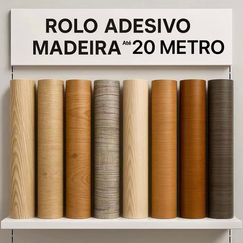 5/10/15/20 Metros Adesivo Papel de Parede Autocolante 5m x 45cm Madeira Mármore Geométrico 2,25m² Y2
