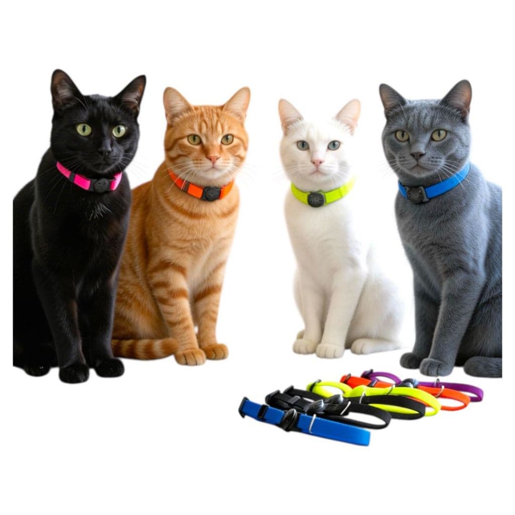 coleira para gato anti enforcamento com regulador de tamanho felinos porte pequeno ao grande