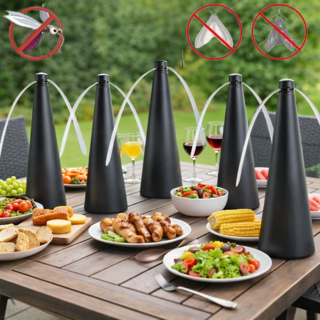 Espanta Moscas e Mosquitos Kit 1, 2, 3, 4, 5  Ventilador Portátil Restaurante Cozinha Bar Churrasco