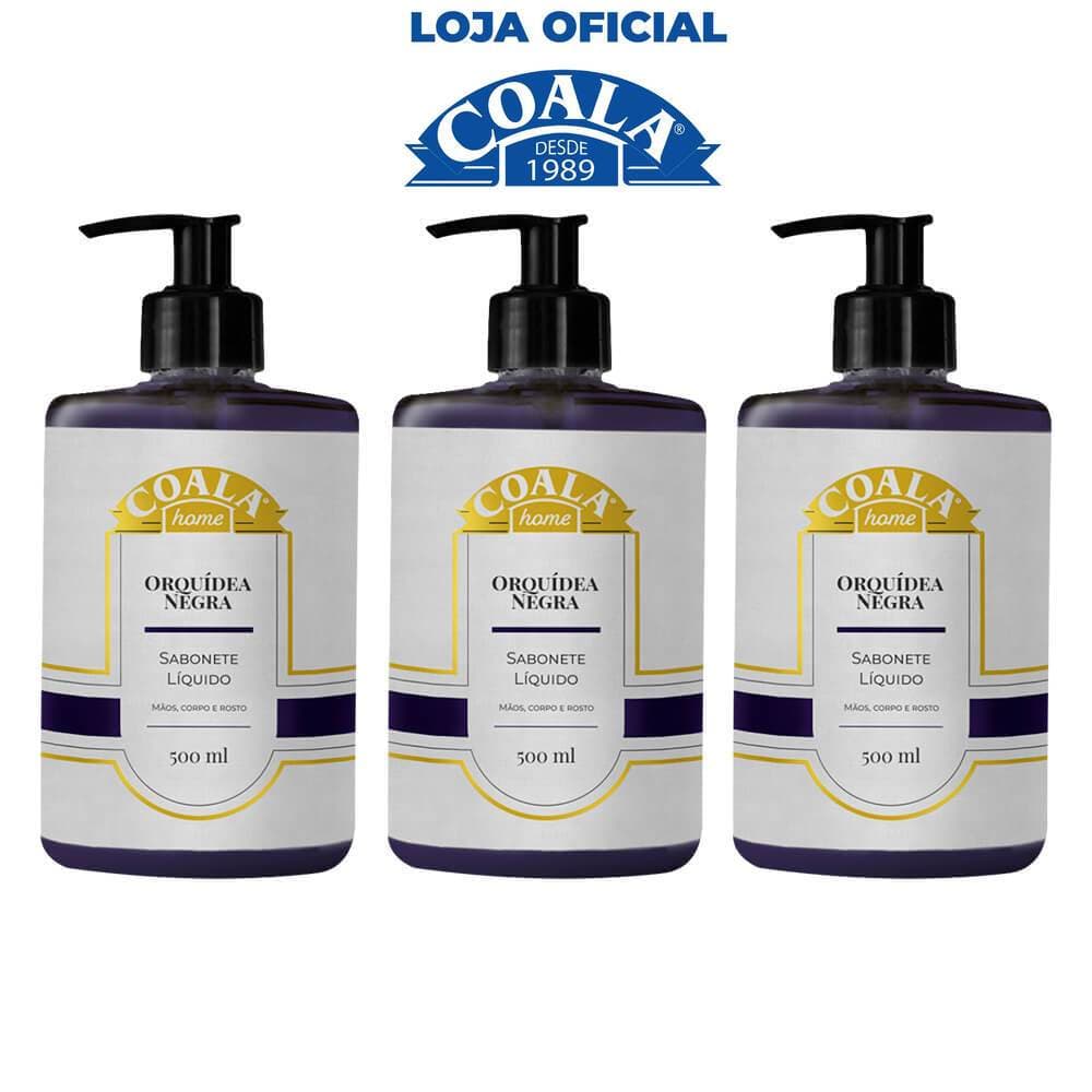 Kit 3 Unidades Sabonete Líquido Coala Home - Orquídea Negra - 500ml