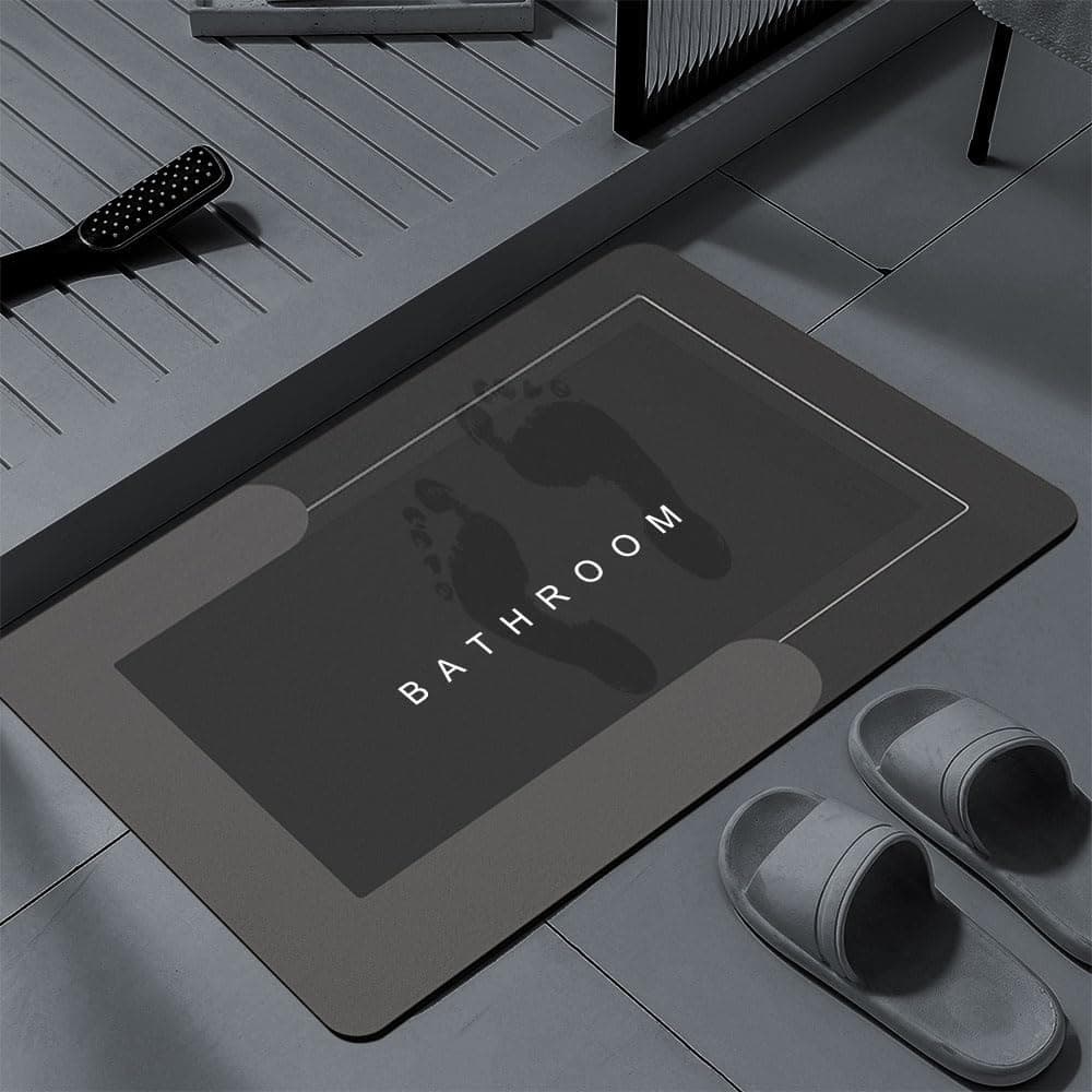 Kit Tapete para Banheiro de Secagem Rápida e Super Absorvente - Ideal para Chuveiro, Cozinha e Varanda