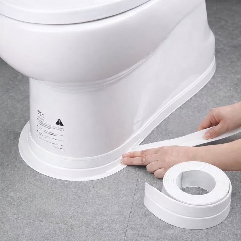 Fita Adesiva de Vedação PVC 5M Impermeável Multiuso para Cozinha e Banheiro