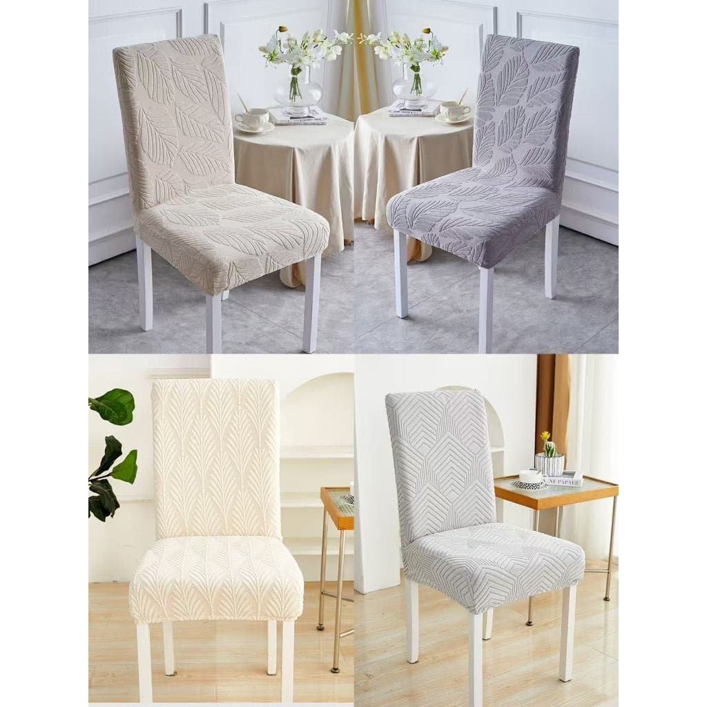 Kit 6/4/2 Capas de Cadeiras Elásticas Protetor de Cadeiras Tecido de Luxo Macia Cobertura Lavável Removível