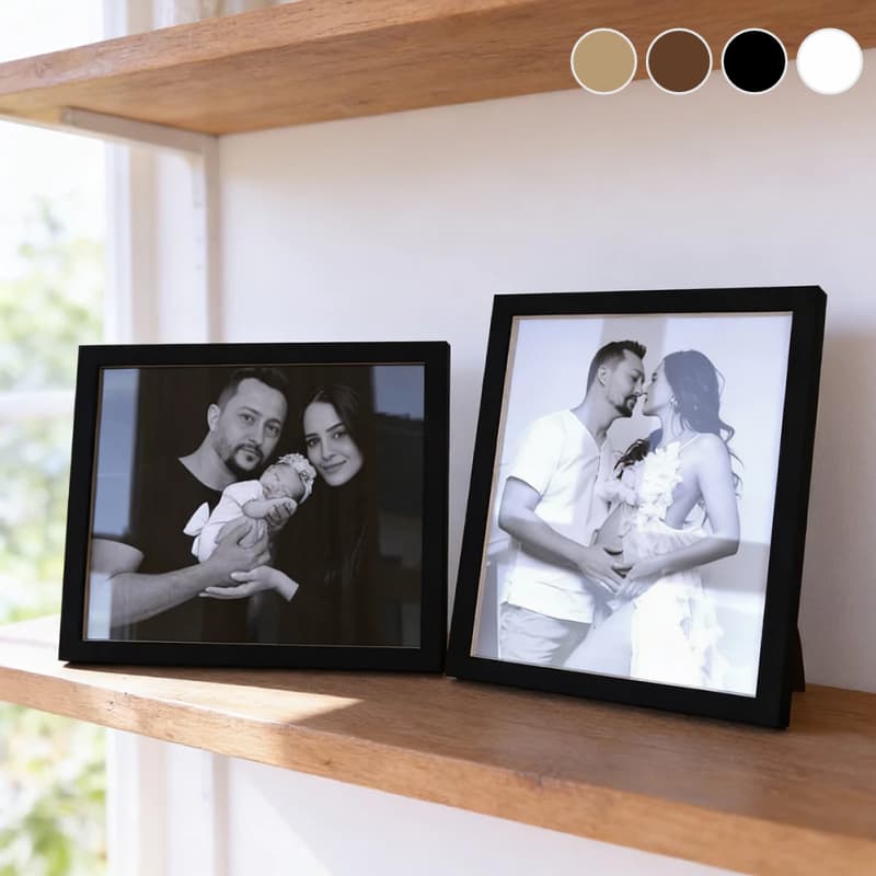 Porta Retrato 10x15  Com Vidro Com Apoiador Gravata Para Uso na Vertical e Horizontal Alta Qualidade