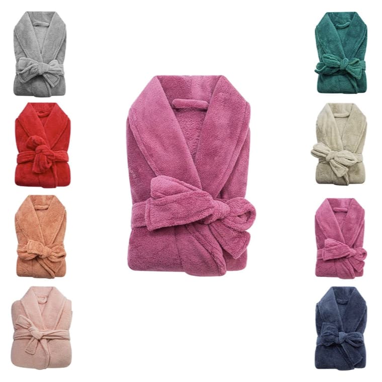 Roupão Plush Microfibra Adulto Extra Macio Unissex Várias Cores Tamanho Único