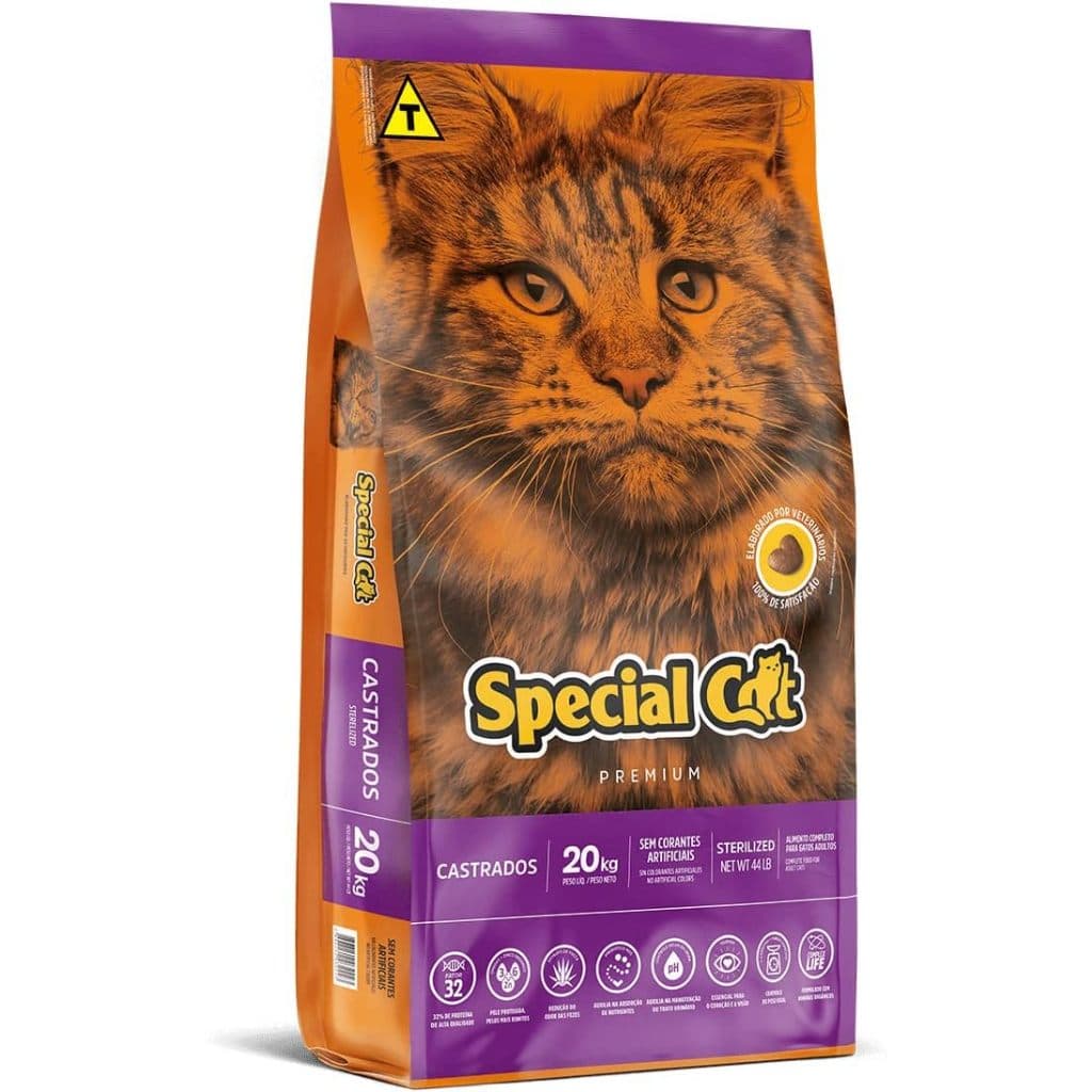 Ração Special Cat Premium para Gatos Adultos Castrados 20kg
