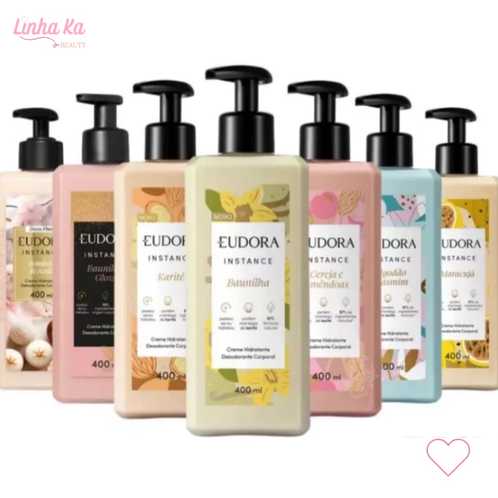 Creme Hidratante Corporal Instance Eudora - Escolha sua fragrância favorita!