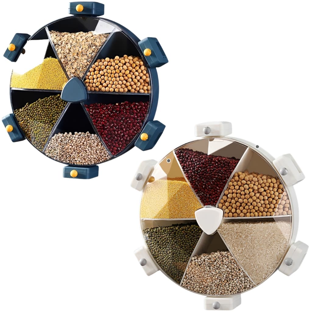 Dispenser de Alimentos Armazenamento de Alimentos Dispenser Giratório de Alimentos Organizador
