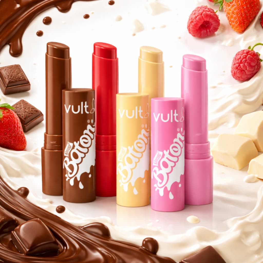 Vult & Baton Gloss Stick 2g – Efeito Brilho Intenso, Hidratação e Cor Radiante nos Lábios