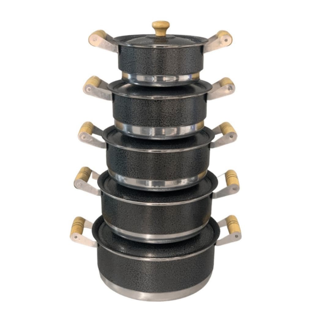 Jogo panela pop Rosa luxo aluminio cozinha decorada